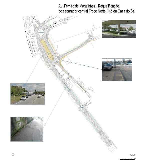 Jornal Campeão: CMC requalifica separador central da Av. Fernão de Magalhães até à Casa do Sal