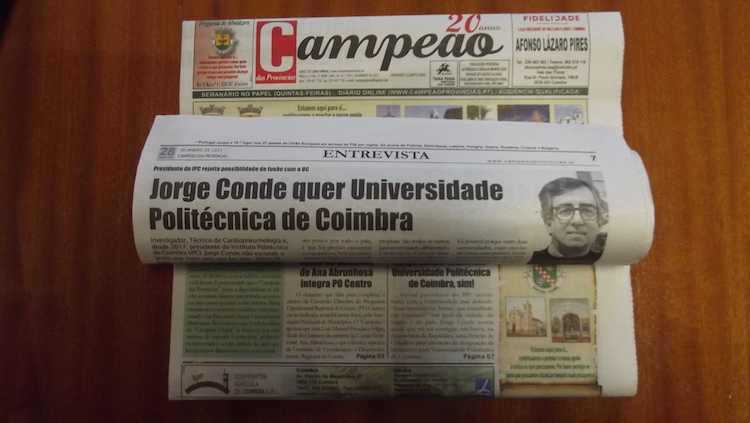 Jornal Campeão: Entrevista a Jorge Conde