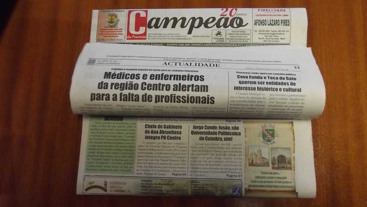 Jornal Campeão: Médicos e enfermeiros da Região Centro alertam para falta de profissionais