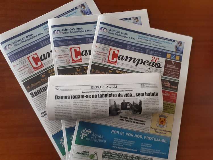 Jornal Campeão: Reportagem: Damas jogam-se no tabuleiro da vida… sem batota