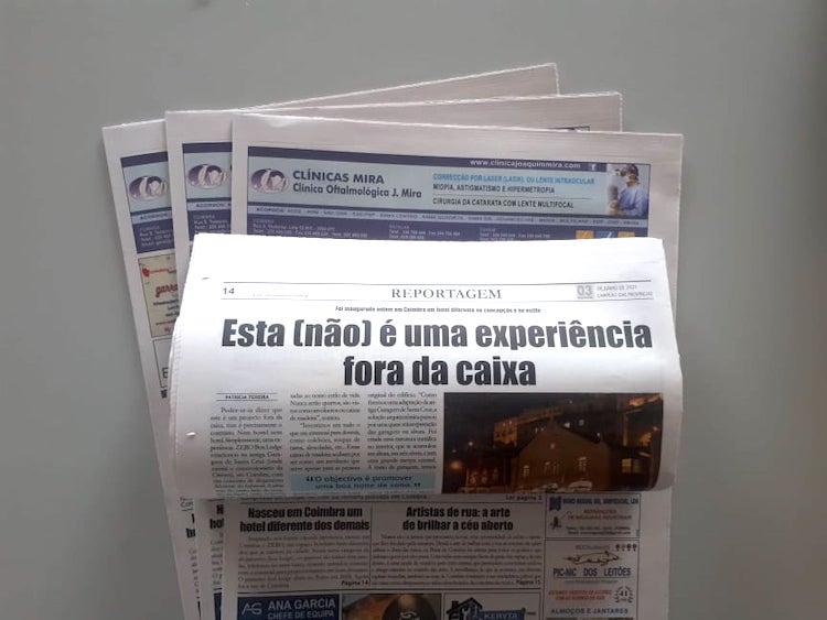 Jornal Campeão: Nasceu em Coimbra um hotel diferente dos demais