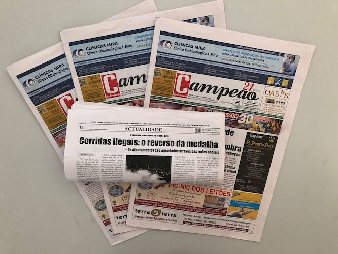 Jornal Campeão: Corridas ilegais: o reverso da medalha Jornal Campeão: Corridas ilegais: o reverso da medalha