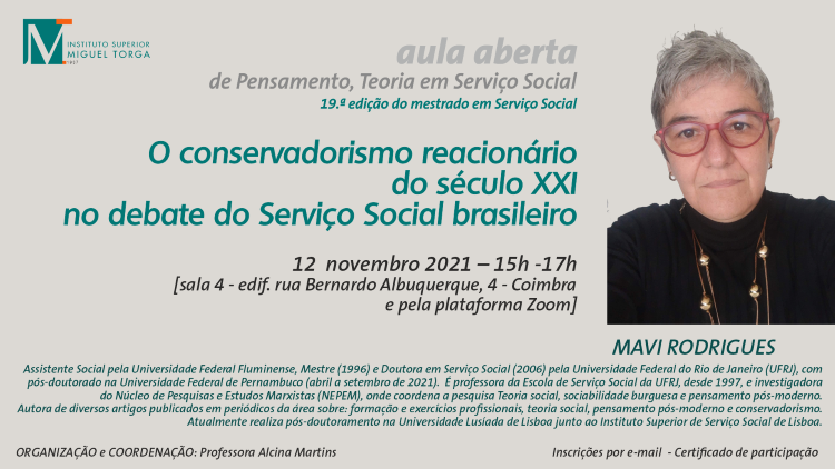 Jornal Campeão: ISMT com aula aberta sobre “O conservadorismo reaccionário do século XXI”