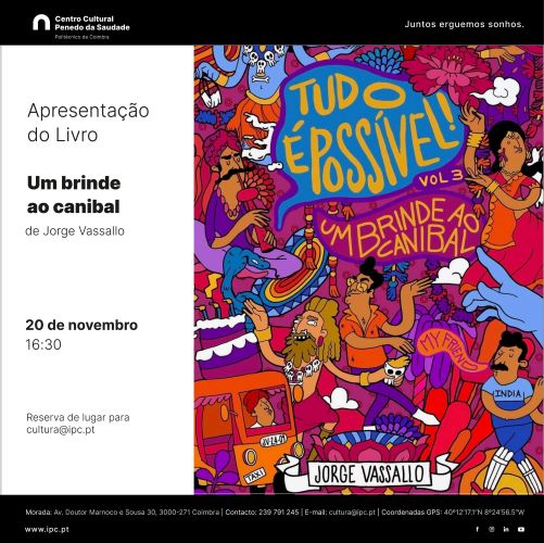 Jornal Campeão: Apresentação do livro “Um brinde ao canibal” no Centro Cultural do IPC