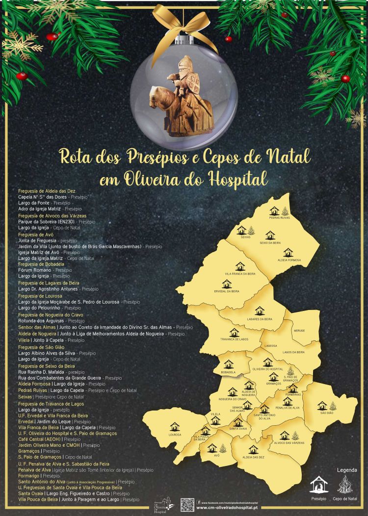 Jornal Campeão: Oliveira do Hospital convida a percorrer a Rota dos Presépios e Cepos de Natal
