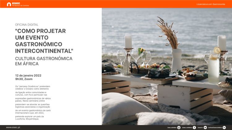 Jornal Campeão: ESEC organiza oficina “Como projectar um evento Gastronómico Intercontinental”