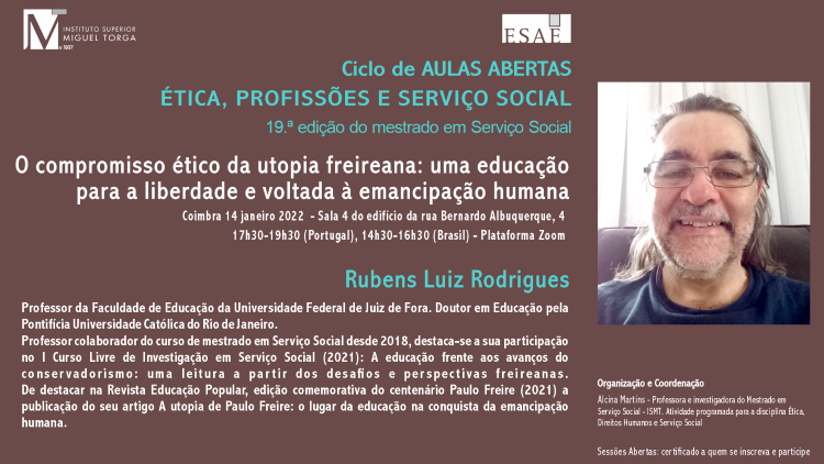 Jornal Campeão: ISMT promove webinar sobre “O compromisso ético da utopia freireana”