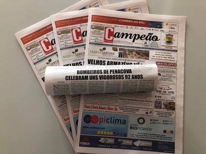 Jornal Campeão: Bombeiros de Penacova celebram uns vigorosos 92 anos