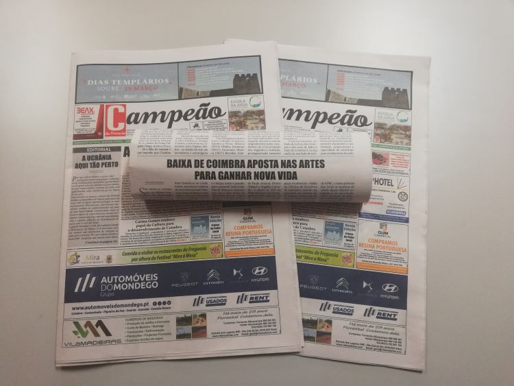 Jornal Campeão: Baixa de Coimbra aposta nas artes para ganhar nova vida