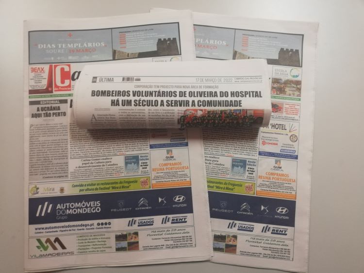 Jornal Campeão: Bombeiros Voluntários de Oliveira do Hospital há um século a servir a comunidade
