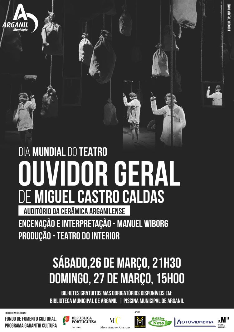 Jornal Campeão: Manuel Wiborg vai estar em cena na Cerâmica Arganilense com a peça “Ouvidor Geral”