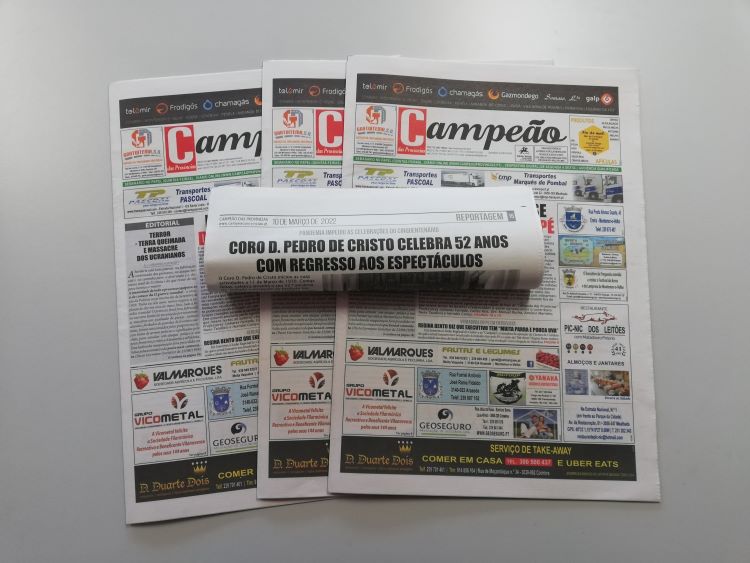 Jornal Campeão: Coro D. Pedro de Cristo celebra 52 anos com regresso aos espectáculos