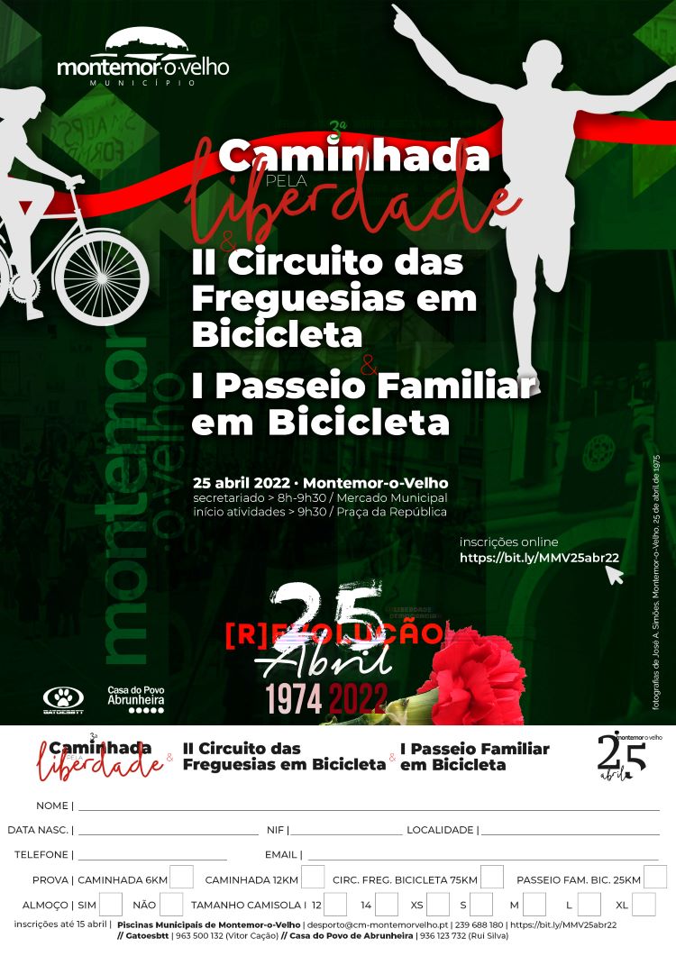 Jornal Campeão: Montemor-o-Velho assinala 25 de Abril com “caminhada pela liberdade”
