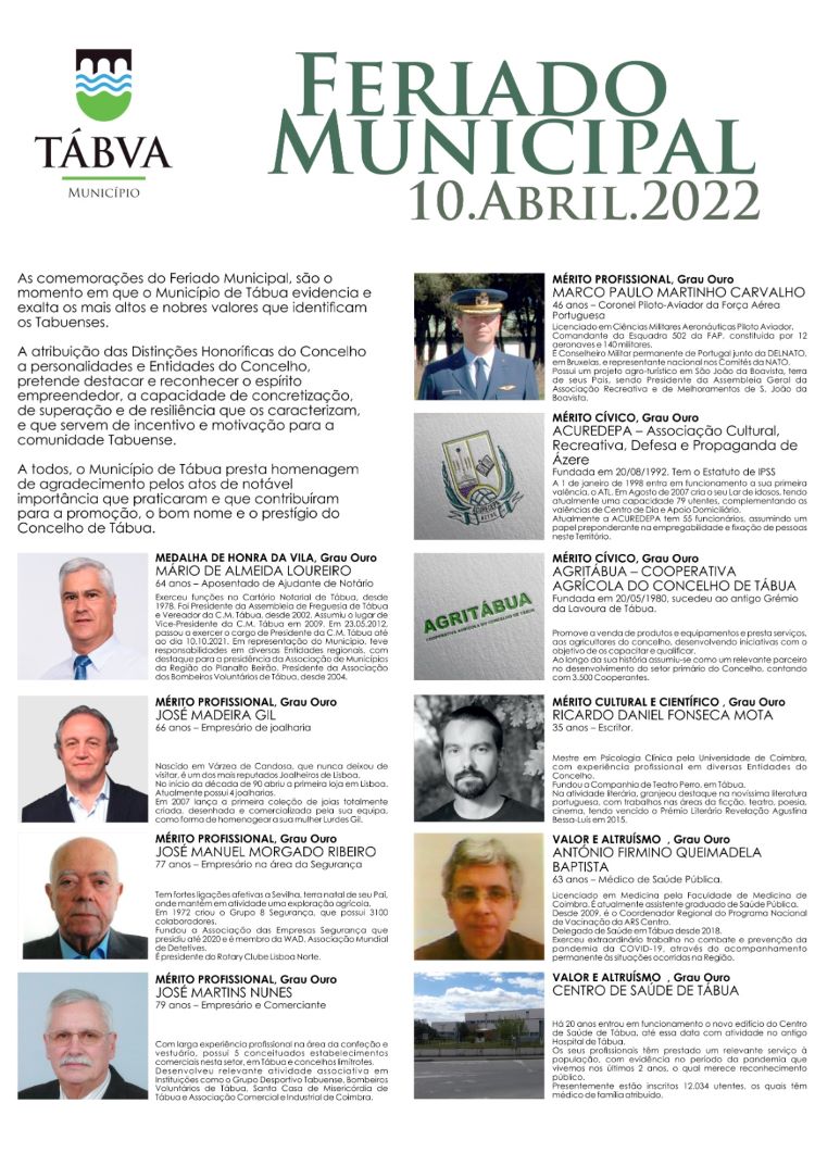 Jornal Campeão: Tábua assinala Feriado Municipal com inauguração do Espaço CULTIVA