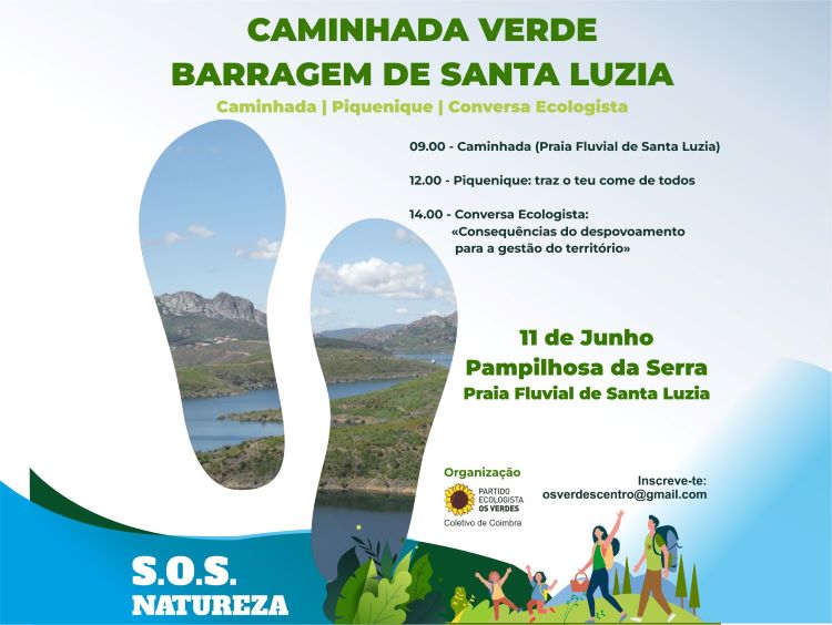 Jornal Campeão: Pampilhosa da Serra: Os Verdes realizam caminhada verde na Barragem de Santa Luzia