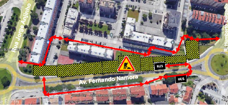 Jornal Campeão: Obras do Metrobus condicionam circulação pedonal na Av. Fernando Namora