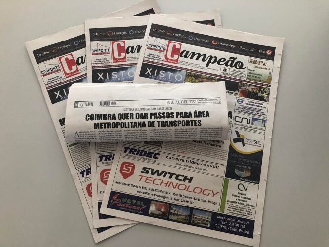 Jornal Campeão: Coimbra quer dar passos para área metropolitana de transportes