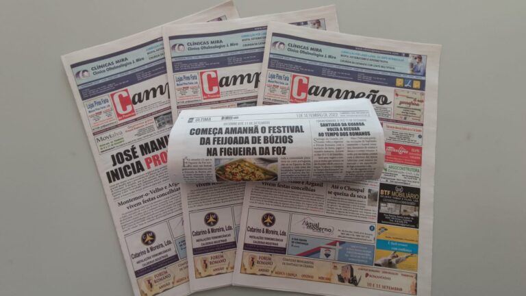 Jornal Campeão: Começa amanhã o Festival da Feijoada de Búzios na Figueira da Foz