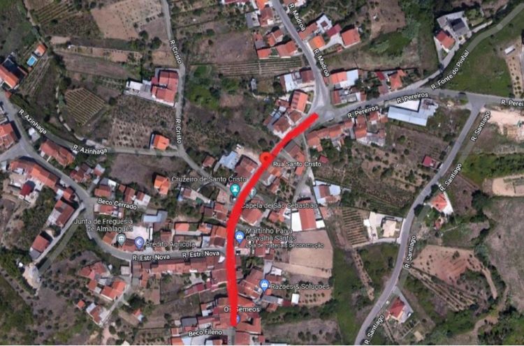 Jornal Campeão: Repavimentação condiciona trânsito na rua Santo Cristo em Almalaguês