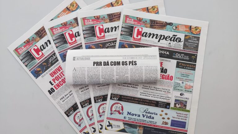 Jornal Campeão: PRR deu com os pés na Casa dos Pobres de Coimbra