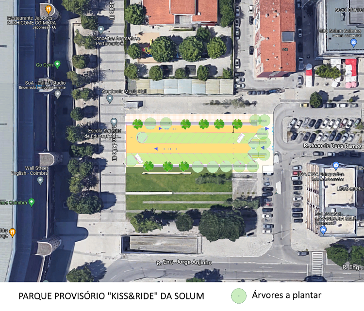 Jornal Campeão: Coimbra: Metro mantém jardim na Solum onde estava previsto estacionamento