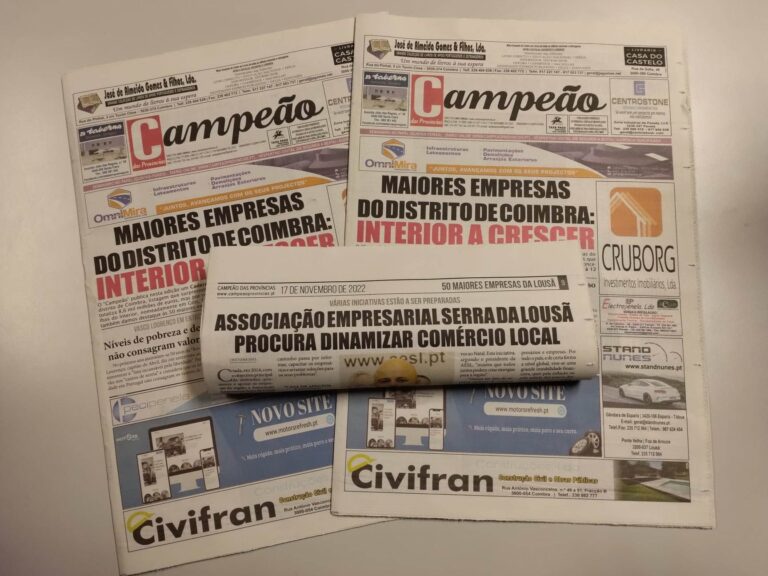 Jornal Campeão: Associação Empresarial Serra da Lousã procura dinamizar comércio local