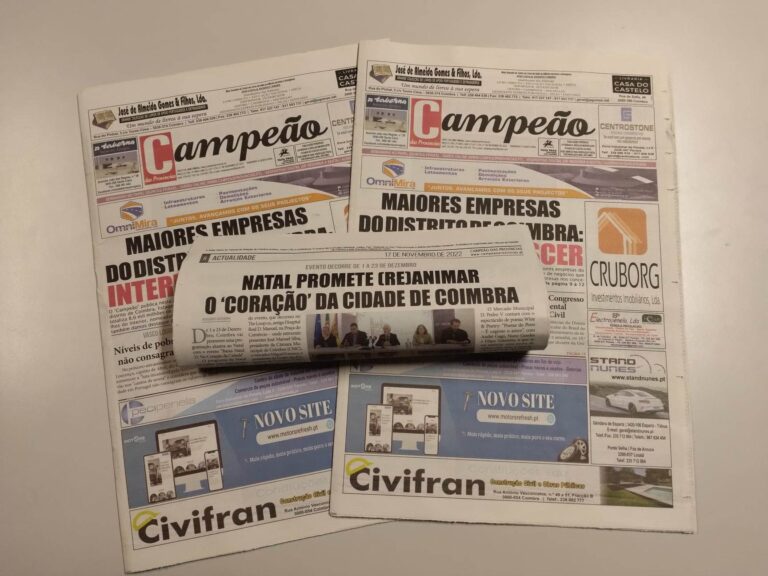 Jornal Campeão: Natal promete (re)animar o ‘coração’ da cidade de Coimbra