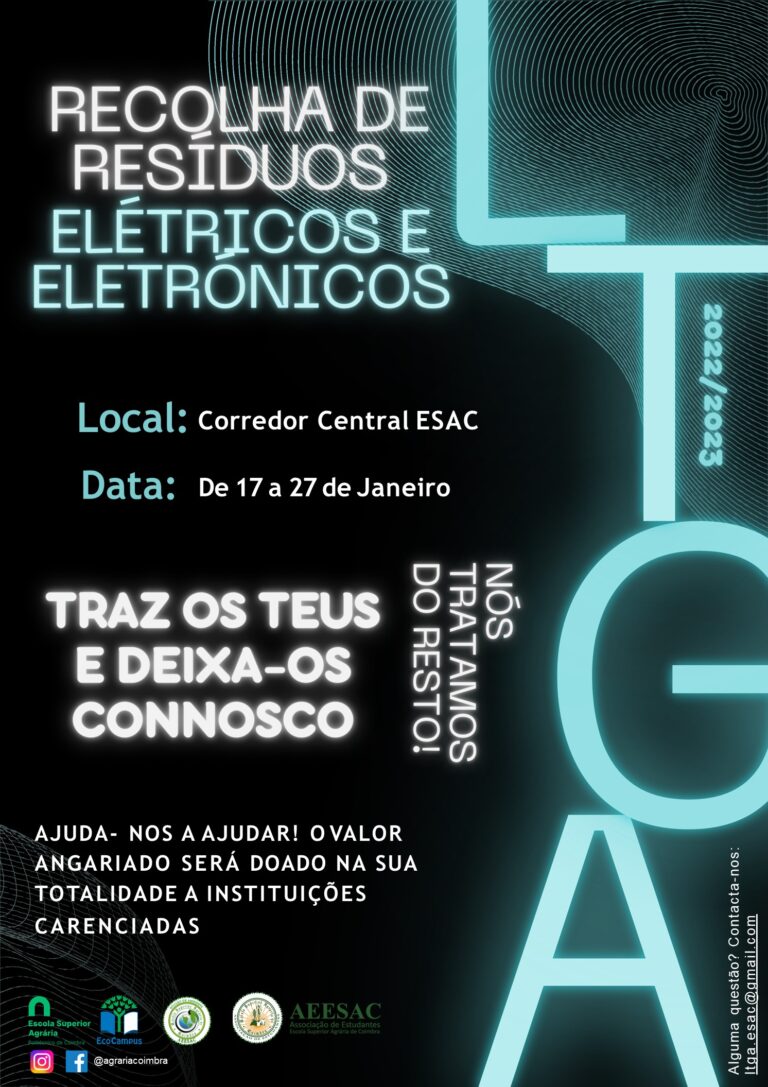 Jornal Campeão: Estudantes da ESAC promovem recolha de resíduos eléctricos e electrónicos