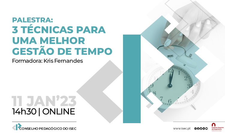 Jornal Campeão: ISEC promove palestra “3 Técnicas para uma melhor gestão de tempo”
