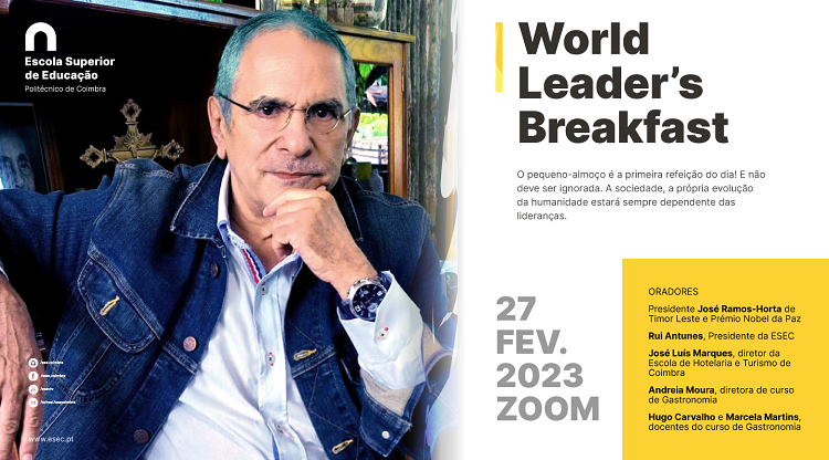 Jornal Campeão: ESEC realiza “World Leader’s Breakfast” com José Ramos Horta