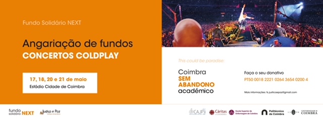 Jornal Campeão: Campanha “Coimbra sem Abandono Académico” angaria fundos nos concertos dos Coldplay