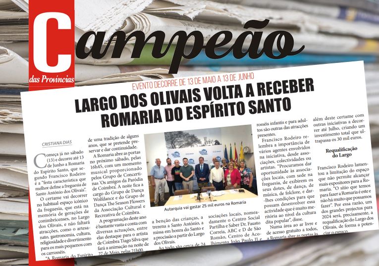 Jornal Campeão: Largo dos Olivais volta a receber Romaria do Espírito Santo