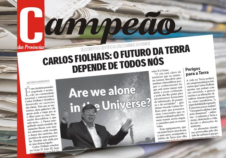 Jornal Campeão: Carlos Fiolhais: O futuro da terra depende de todos nós