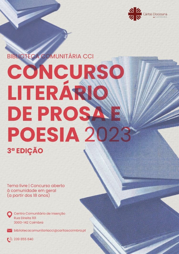 Jornal Campeão: Concurso Literário de Prosa e Poesia da Cáritas Coimbra com inscrições abertas