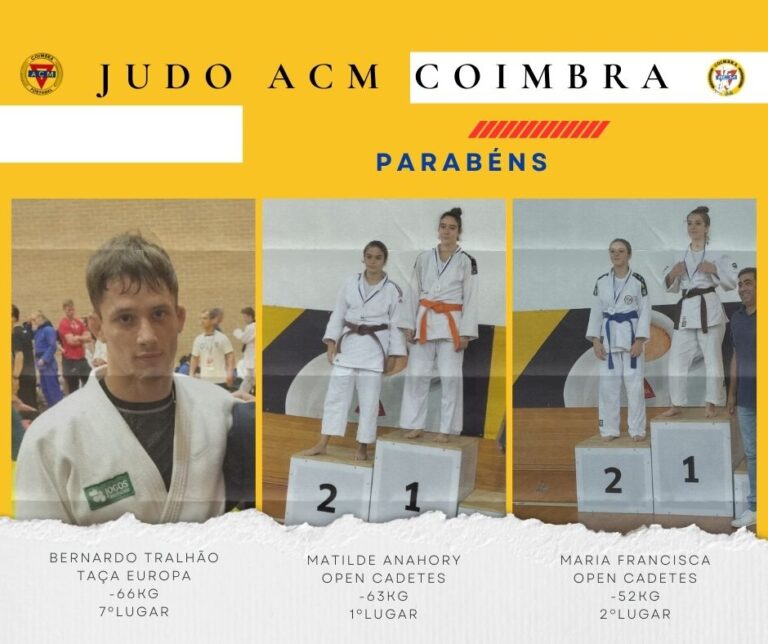 Jornal Campeão: Judocas da ACM de Coimbra conquistam pódios no Open de Cadetes