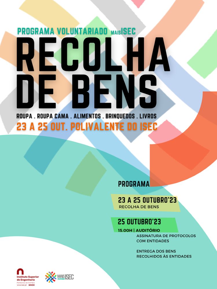 Jornal Campeão: Instituto Superior de Engenharia de Coimbra organiza campanha de recolha de bens