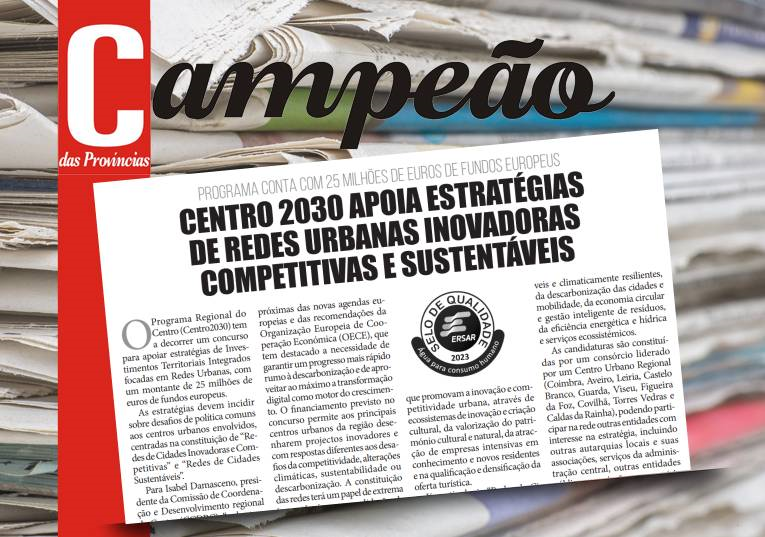 Jornal Campeão: Centro 2030 apoia estratégias de redes urbanas inovadoras e sustentáveis