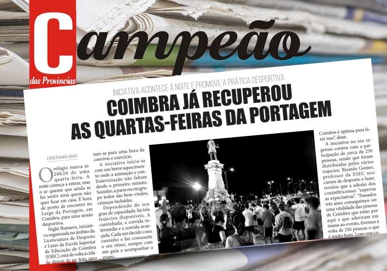 Jornal Campeão: Coimbra já recuperou as quartas-feiras da Portagem