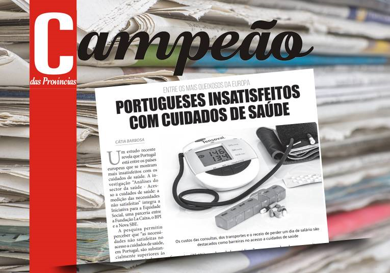 Jornal Campeão: Portugueses insatisfeitos com cuidados de saúde e os mais queixosos da Europa