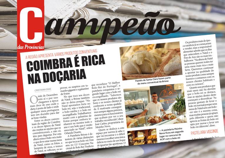 Jornal Campeão: Coimbra é rica na doçaria