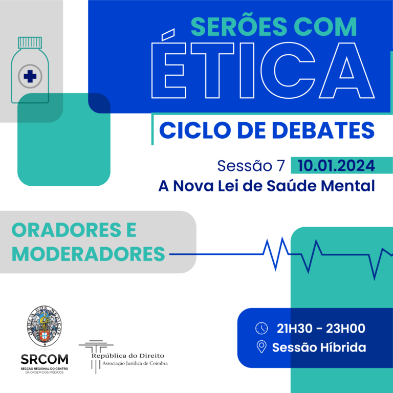 Jornal Campeão: “Serões com Ética” na Ordem dos Médicos em Coimbra analisará a nova Lei de Saúde Mental