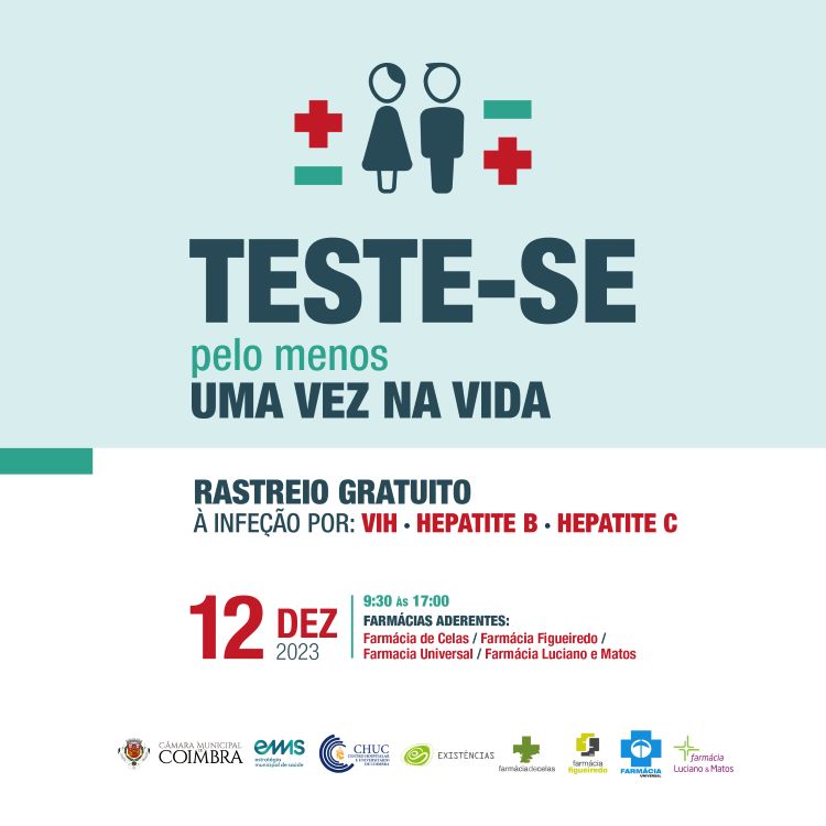 Jornal Campeão: Coimbra com rastreio gratuito das infecções por VIH, Hepatite B e Hepatite C