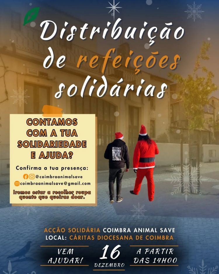 Jornal Campeão: Coimbra Animal Save distribui refeições 100% vegetais