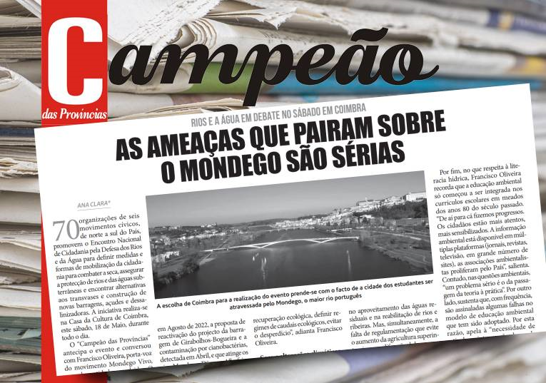 Jornal Campeão: As ameaças que pairam sobre o Mondego são sérias
