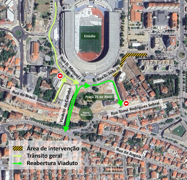 Jornal Campeão: Coimbra: Viaduto do Calhabé reabriu ao trânsito