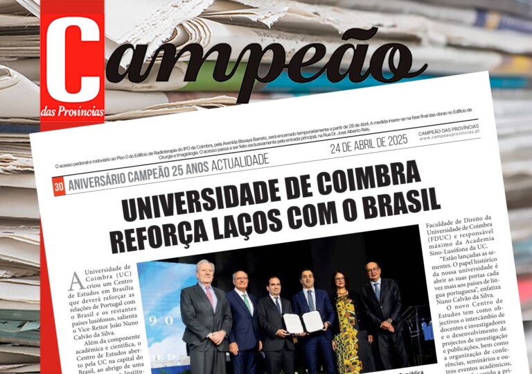 Jornal Campeão: Universidade de Coimbra reforça laços com o Brasil