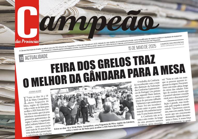 Jornal Campeão: Feira dos Grelos traz o melhor da Gândara para a mesa