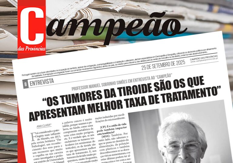 Jornal Campeão: Sobrinho Simões: “Tumores da Tiroide são os que apresentam melhor taxa de tratamento”