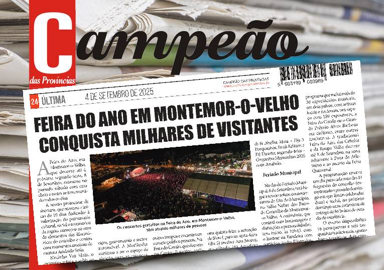 Jornal Campeão: Feira do Ano em Montemor-o-Velho conquista milhares de visitantes