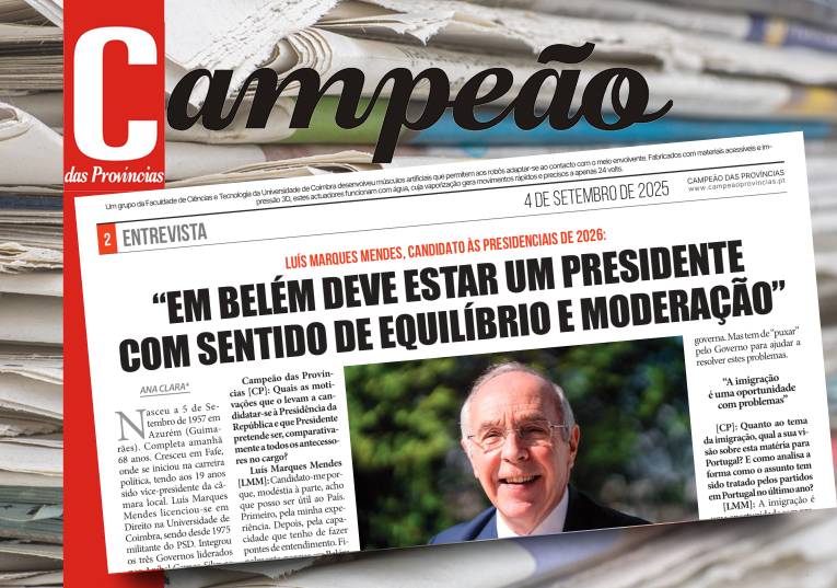 Jornal Campeão: Marques Mendes: “em Belém deve estar um Presidente com equilíbrio e moderação”